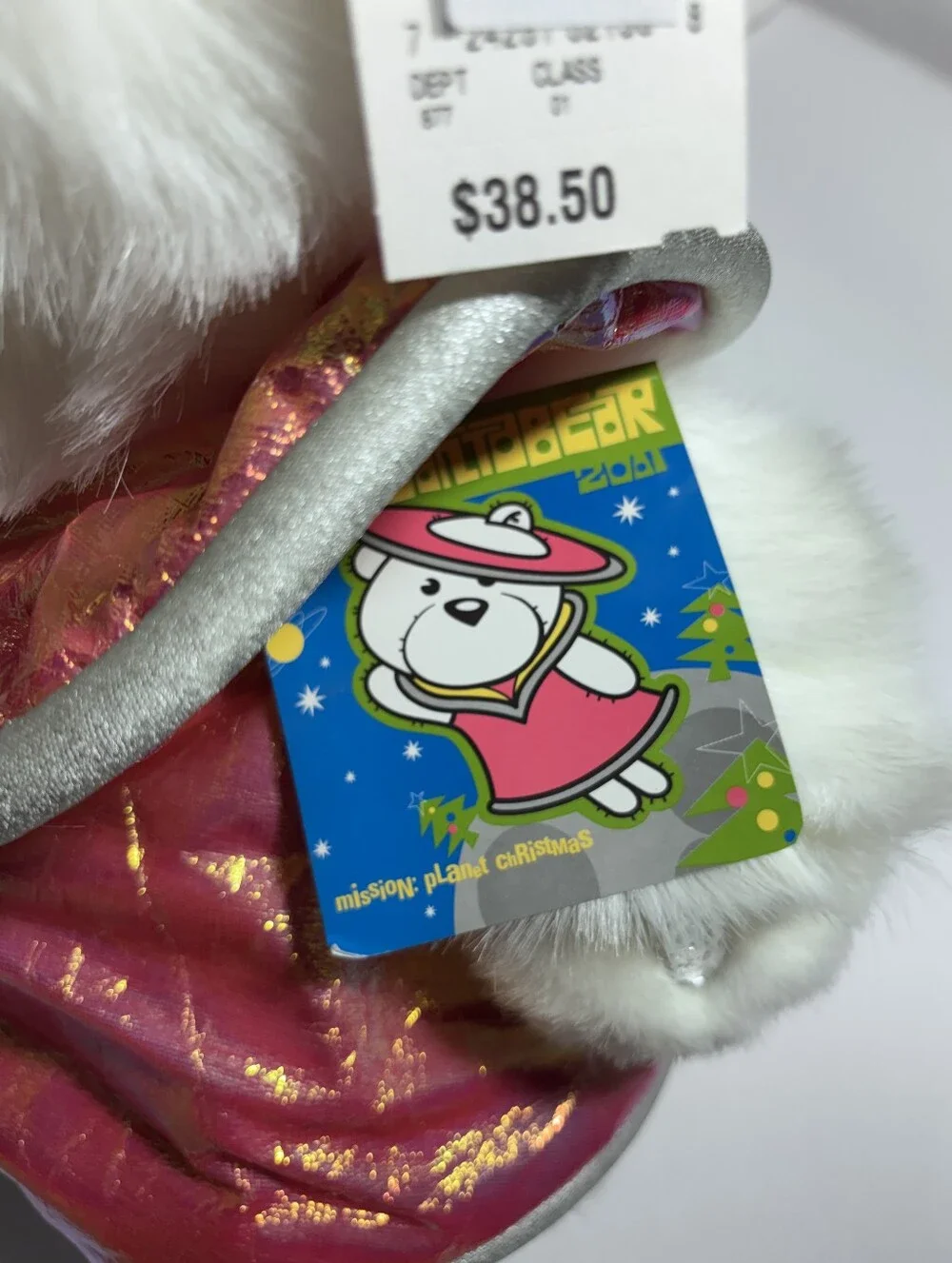 Mrs. Santa Bear Plush Bear Marshall Field's 2001 A Christmas Odyssey With Bag